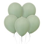 12" Grey Green Latex μπαλόνια