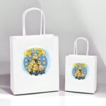 Άσπρη Τσάντα Δώρου Minions