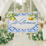Καμβάς Βάπτισης Welcome - Mediterranean Λεμόνι