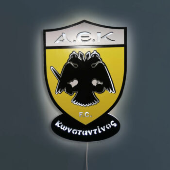 Ξύλινο Φωτιστικό - ΑΕΚ
