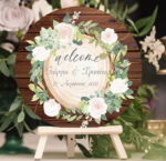 Ξύλινη Πινακίδα γάμου – Rustic Wood