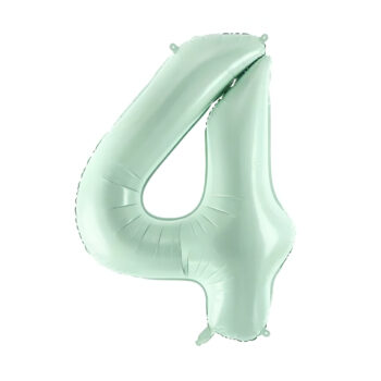 Μπαλόνια Αριθμοί Πράσινο Μέντας 86 cm – 34″