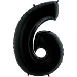 Μπαλόνια Αριθμοί Μαύρο 66 cm - 26"