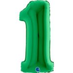 Μπαλόνια Αριθμοί Πράσινο 100 cm – 40″