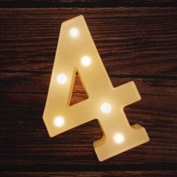 Αριθμός με LED φως