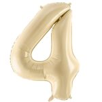 Μπαλόνια Αριθμοί Μπεζ 86 cm – 34″