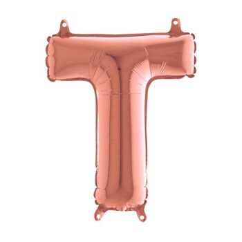 Mini Μπαλόνια Γράμματα Rosegold 36cm