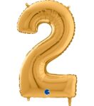 Μπαλόνια Αριθμοί Χρυσό 66 cm – 26″