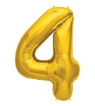 Mini Shape Μπαλόνια Αριθμοί Χρυσό 40 cm – 16″