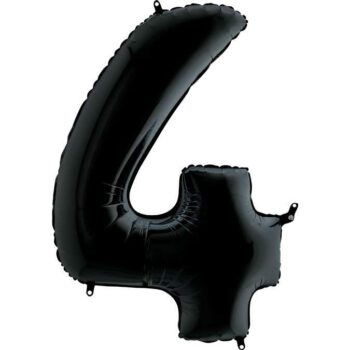 Μπαλόνια Αριθμοί Μαύρο 66 cm - 26"