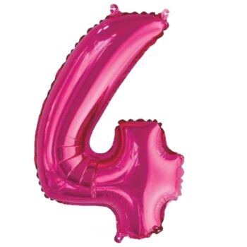 Mini Shape Μπαλόνια Αριθμοί Φούξια 40 cm – 16″