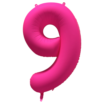 Neon Μπαλόνια Αριθμοί Φούξια 86 cm - 34"