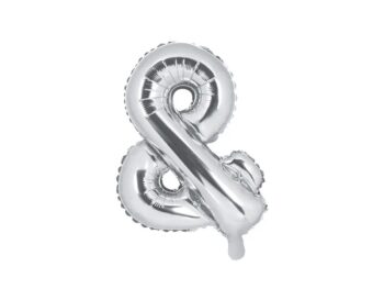 Mini Μπαλόνια Γράμματα Ασημί 35 cm