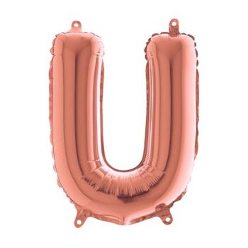 Mini Μπαλόνια Γράμματα Rosegold 36cm