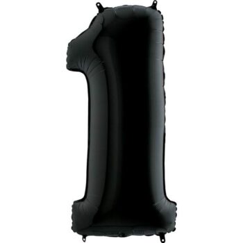Μπαλόνια Αριθμοί Μαύρο 66 cm - 26"