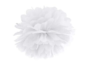 Άσπρο χάρτινο Pom Pom