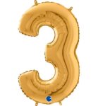 Μπαλόνια Αριθμοί Χρυσό 66 cm – 26″