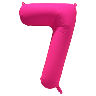 Neon Μπαλόνια Αριθμοί Φούξια 86 cm - 34"