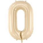 Μπαλόνια Αριθμοί Μπεζ 86 cm – 34″