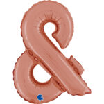 Mini Μπαλόνια Γράμματα Rosegold 36cm