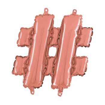 Mini Μπαλόνια Γράμματα Rosegold 36cm