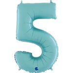 Μπαλόνια Αριθμοί παστέλ Γαλάζιο 66 cm – 26″
