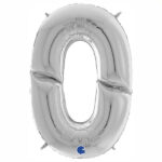 Γίγας Μπαλόνια Αριθμοί Ασημί 163 cm – 64″