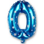Mini Shape Μπαλόνια Αριθμοί Μπλε 40 cm – 16″