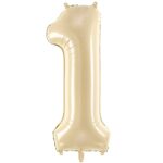Μπαλόνια Αριθμοί Μπεζ 86 cm – 34″