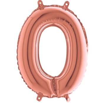 Mini Shape Rosegold Μπαλόνια Αριθμοί 36 cm – 14″