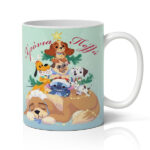 Κούπα Χριστουγεννιάτικη – Christmas Puppies Tree