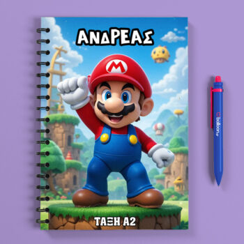 Προσωποποιημένο Τετράδιο - Super Mario