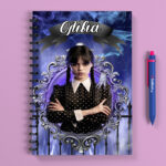 Προσωποποιημένο-Τετράδιο-Wednesday-Addams-Α5